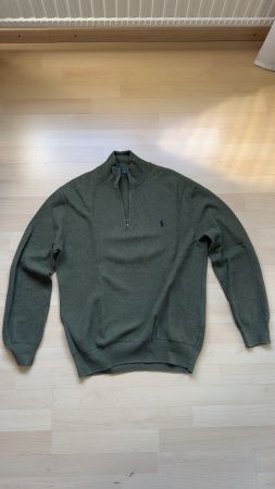Polo Ralph Lauren Pullover grün Reissverschluss gebraucht