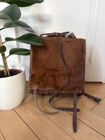 VINTAGE LEDERRUCKSACK AUS FELL