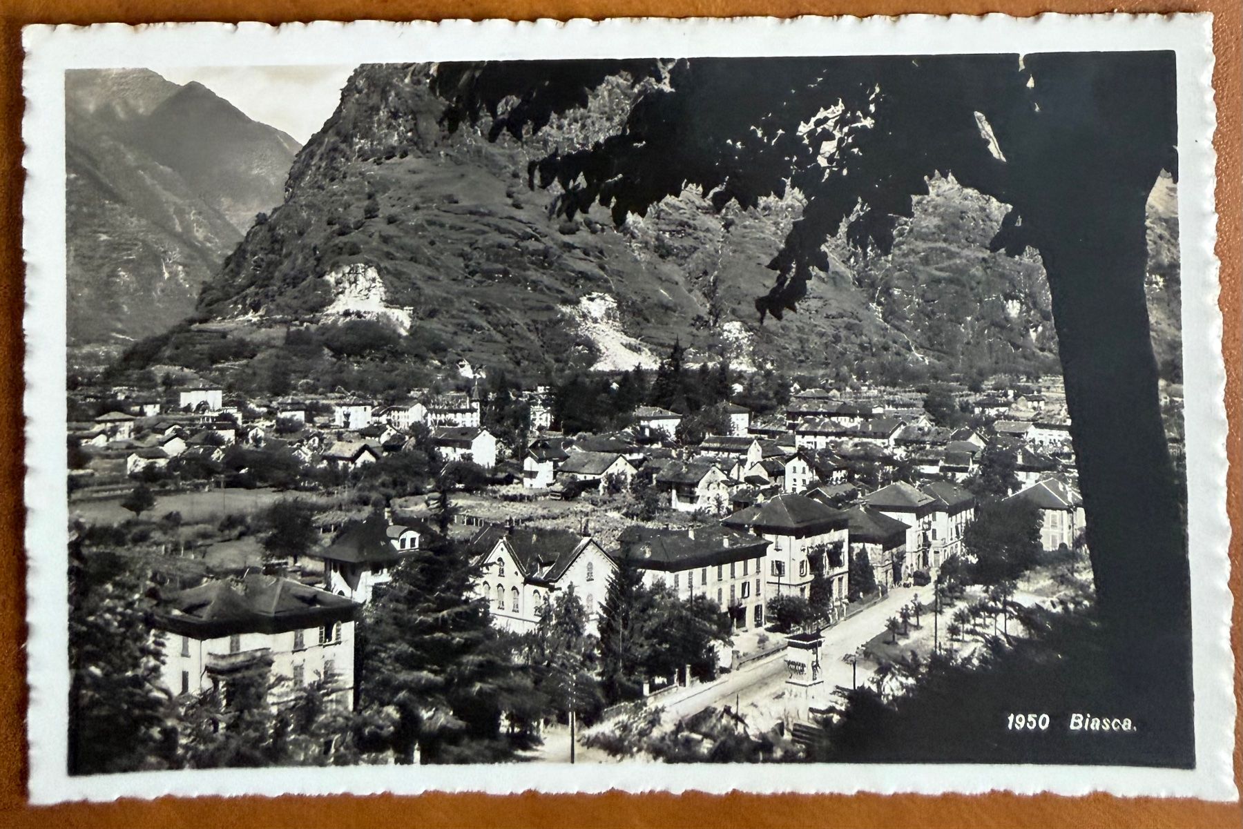 Ansichtskarten: Biasca - Panorama 1940 – Gebraucht aus Lutry von Ediego