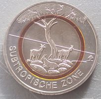 DEUTSCHLAND - 5 EURO 2018 - SUBTROPISCHE ZONE - POLYMER-RG.