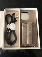 MRSEY iPhone 16 Pro Schutzhülle mit Tragegurt beige neu