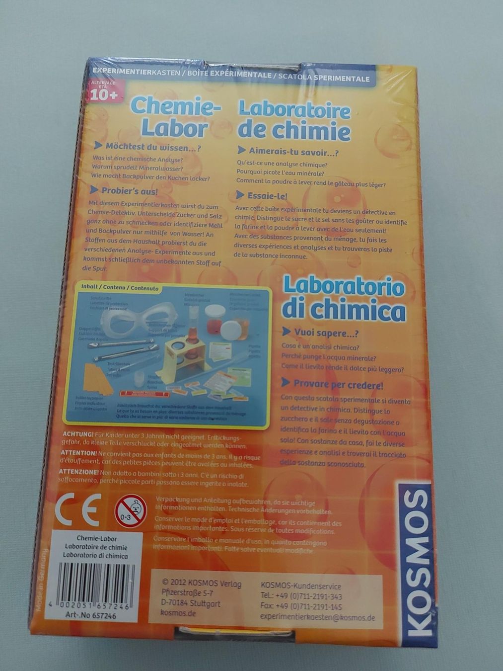 Kosmos Giochi: Mitbring-Experimente: Chemie-Labor von Kosmos – Nuovo e nell'imballaggio originale da Buchs AG venduto da Sushikiller 1