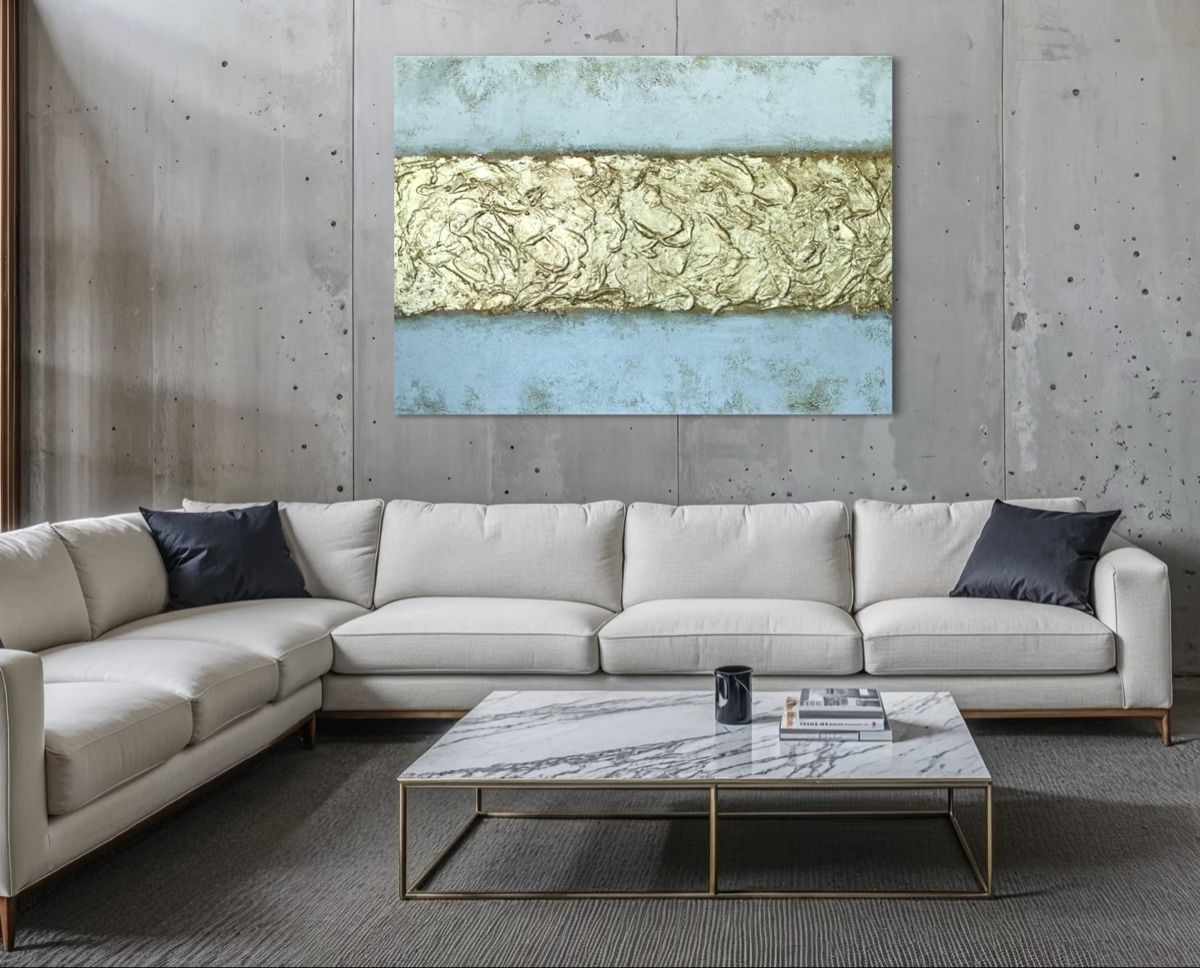 Dipinti: „Gold Reflection" #8 – Nuovo e nell'imballaggio originale da Uznach venduto da Spillmannkunst43 4