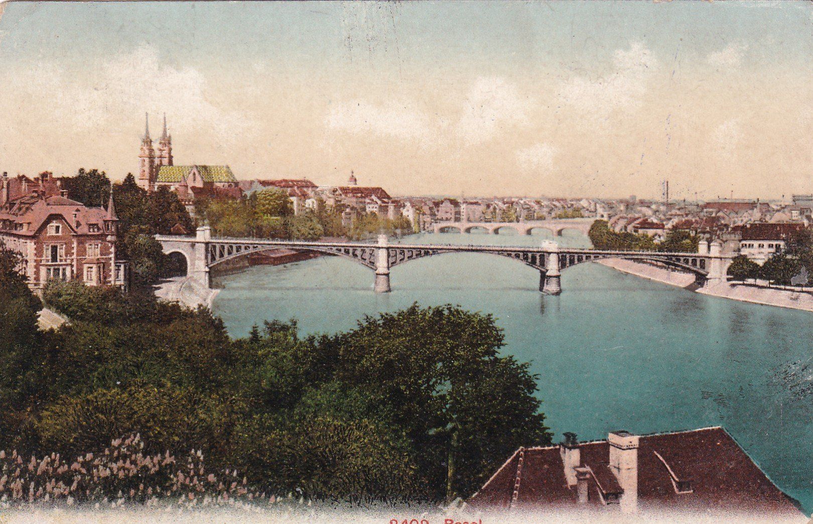 Ansichtskarten: Basel N°2402 1909 – Gebraucht aus Cormoret von Pascalll2001