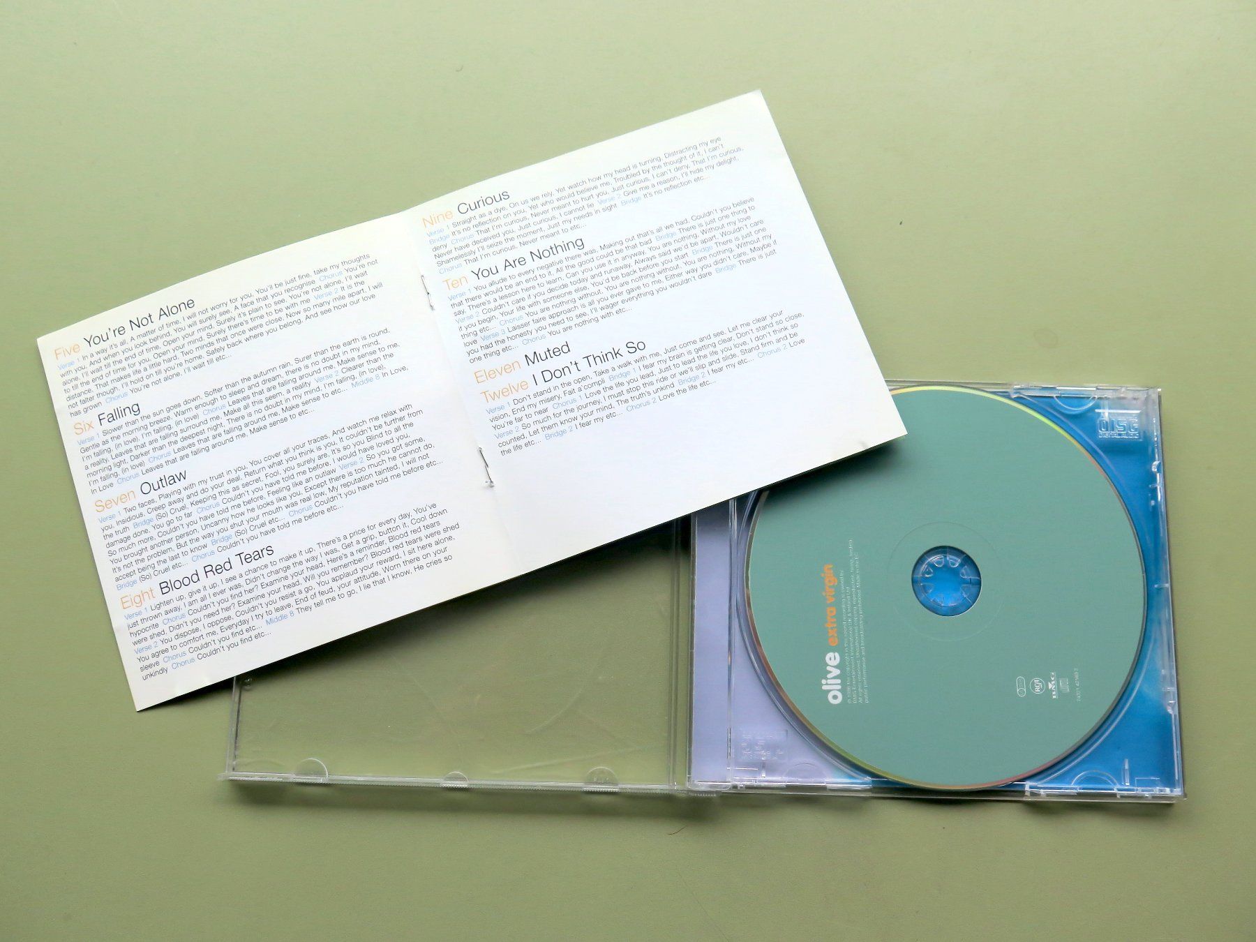 CD: (p) CD OLIVE: Extra virgin, 1996 – Usato da Bern venduto da Balzamico 2