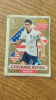 Panini FIFA WM 2022 Sticker Giovanni Reyna Rookie US Gold