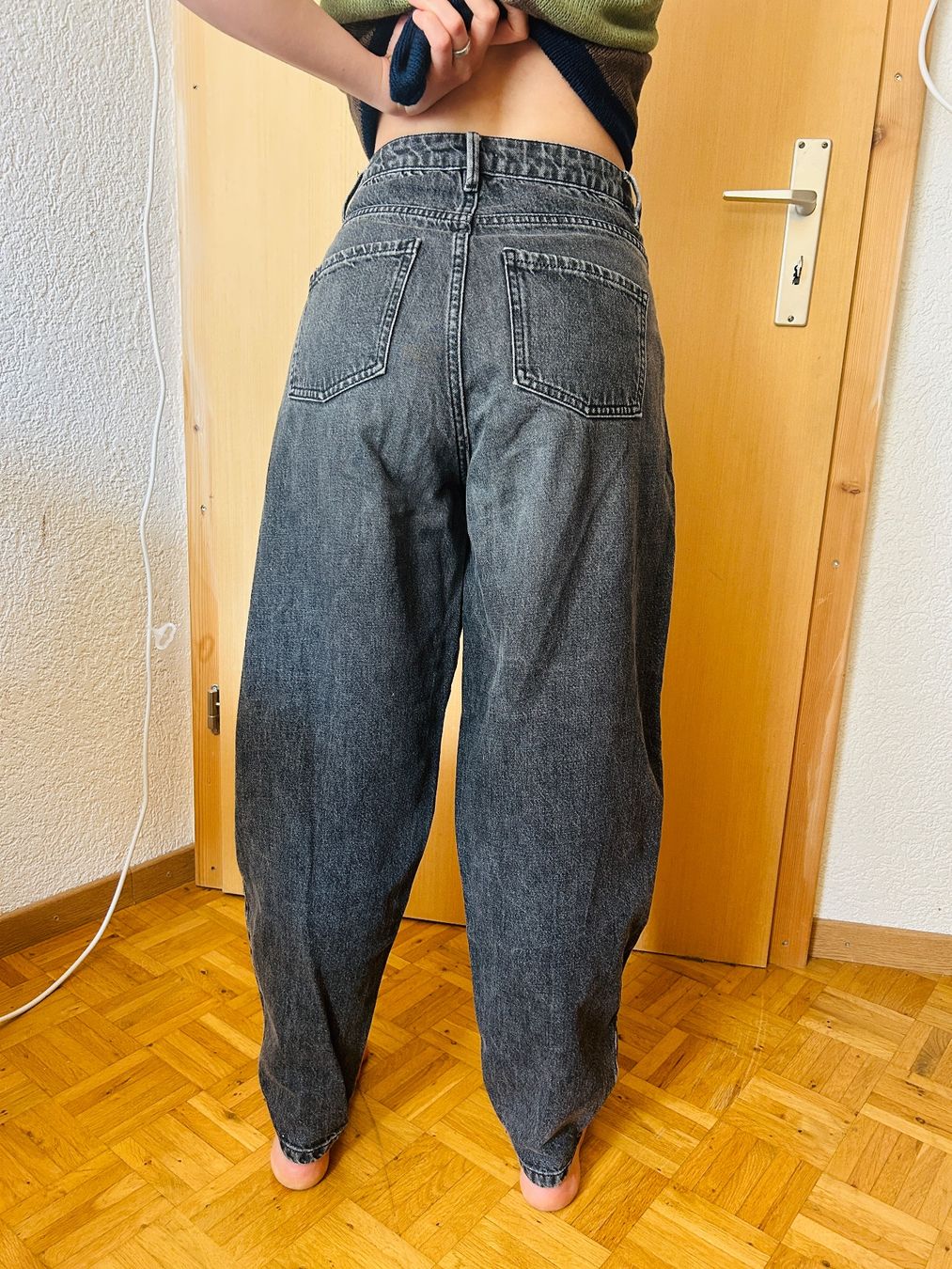 Manor Jeans: Jean baggy gris – Gebraucht aus Soyhières von Maponos 5