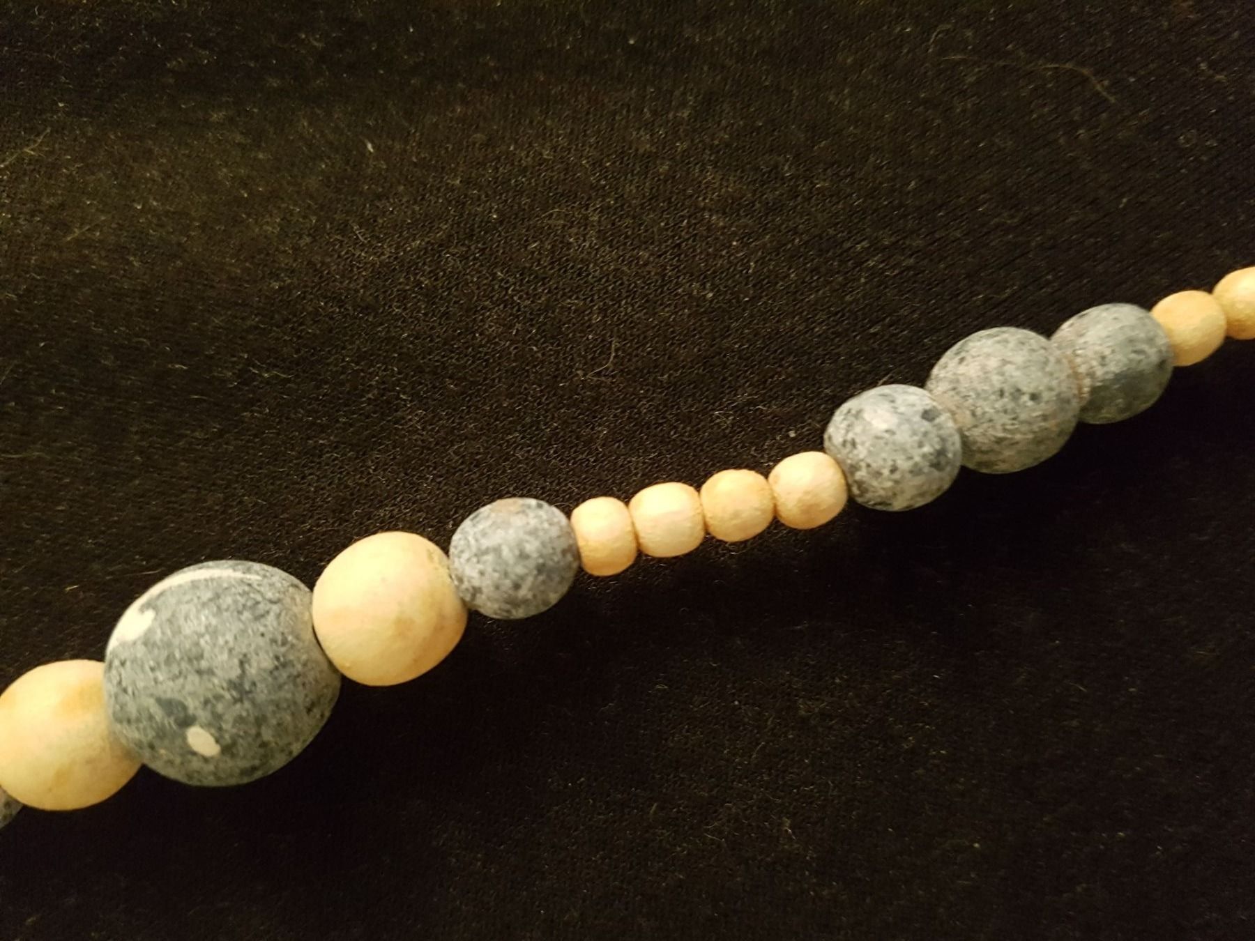 Catenine: Kette beige blau ciel maritimer Look. ca. 104cm – Usato da Ettingen venduto da Maranathatalitha 6