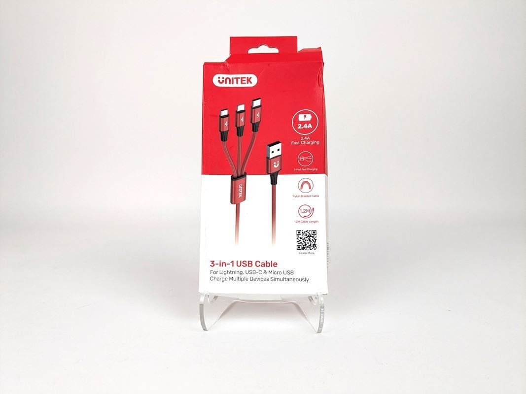Caricabatterie: UNITEK 3-in-1 USB-Ladekabel – Nuovo (secondo la descrizione) da Thun venduto da Restwert_Thun 1