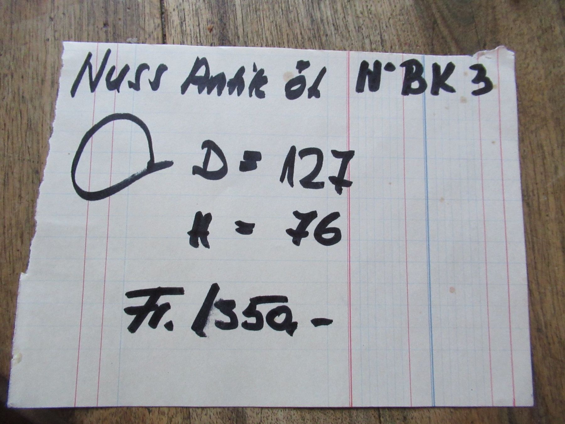 Tische: Runder Beizentisch (Nuss/127) – Gebraucht aus Berg SG von Pizza58 6