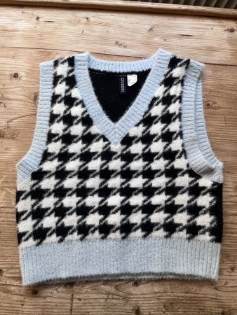 Strickweste Divided Hahnentritt Muster wie neu
