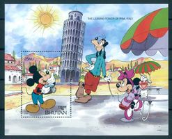 BHUTAN, BLOCK, MICKEY, MINNIE in ITALIEN