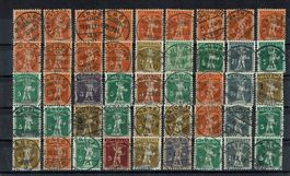 Lot 21 Fils de Tell avec en majorité des Vollstempel