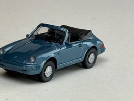 Porsche 911 C Cabrio blau