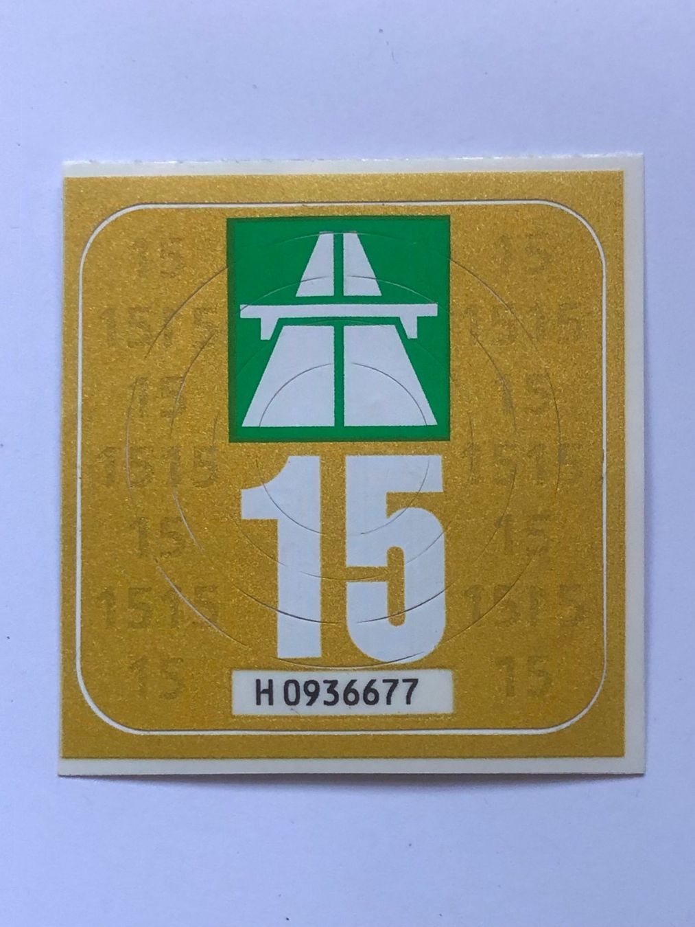 Vignette autostradali: Autobahnvignette 2015 – Usato da Ganterschwil venduto da ganterb