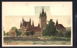 Zürich, Landesmuseum um 1900