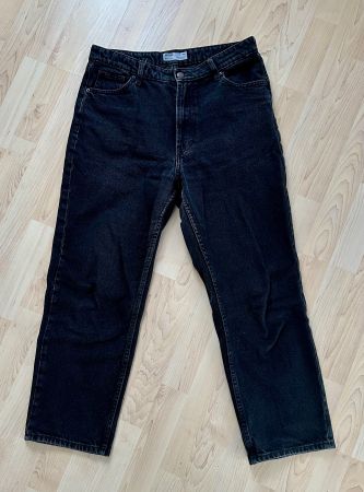 MOM-Jeans von Bershka , schwarz, Grösse 42