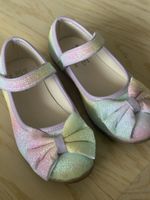 Mädchen Ballerinas Glitzer Regenbogen Grösse 27 neuwertig