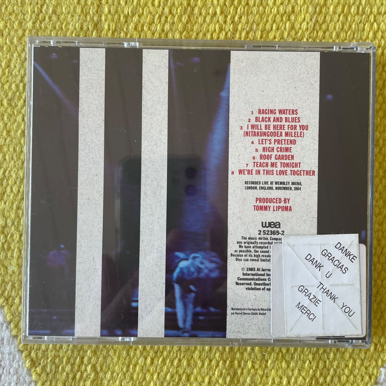 CD: AL JARREAU-IN LONDON – Usato da Rorschacherberg venduto da CD-Roli 1