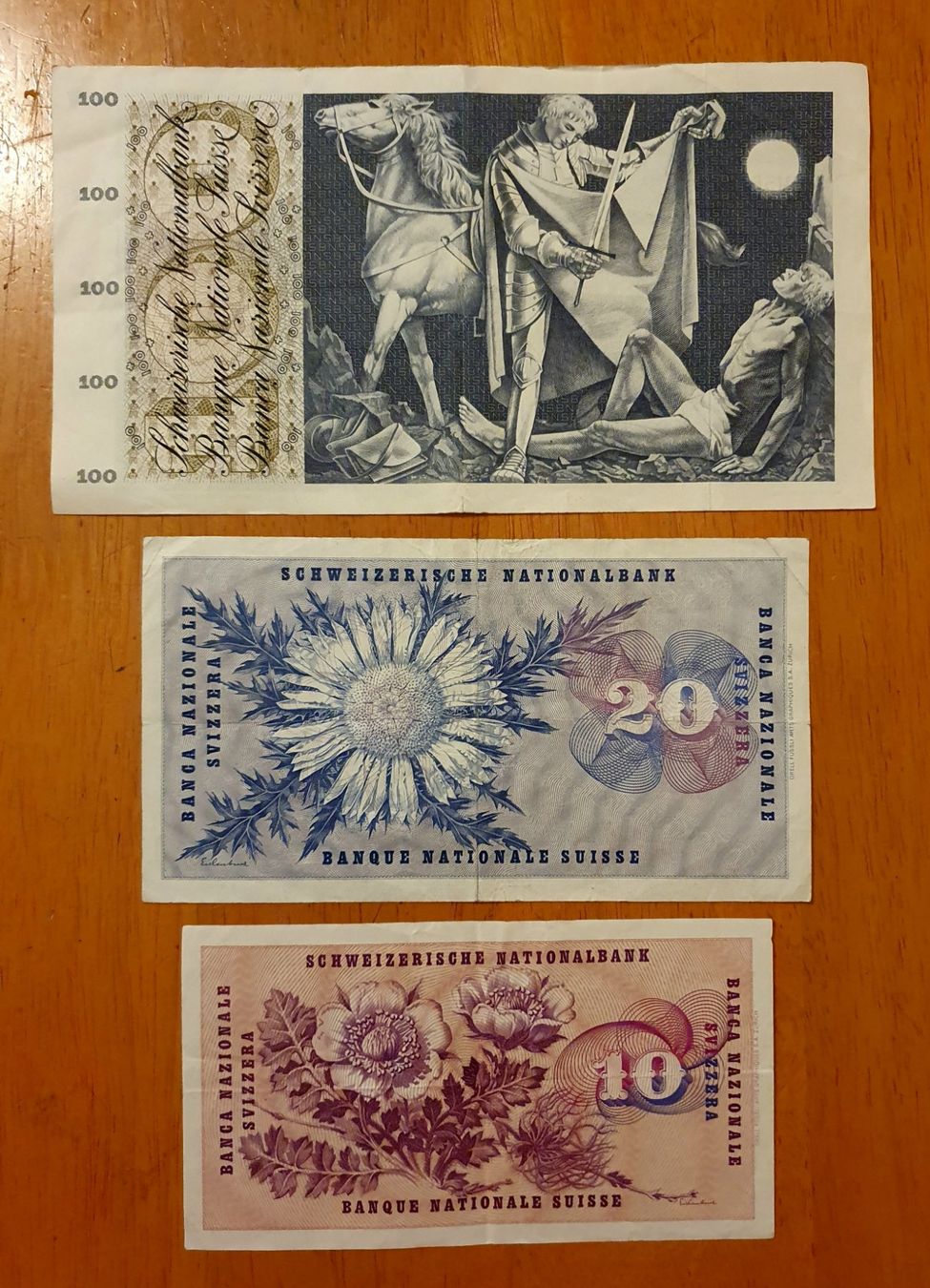 Banknoten: Banconote/banknote Svizzera 1972 – Gebraucht aus Pregassona von eld_st6b 1