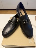 Gino Rossi Damen Loafer aus Leder Schwarz Grösse 38