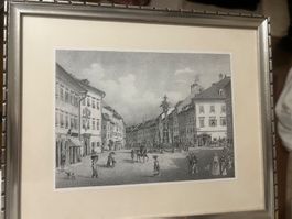 4 Stk alte Stadtbilder
