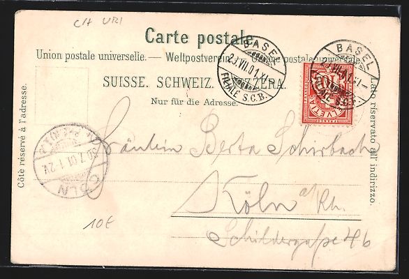 Ansichtskarten: Litho Rütli /Vierwaldstätter See, Hote – Gebraucht aus Berlin von bartko-reher 1