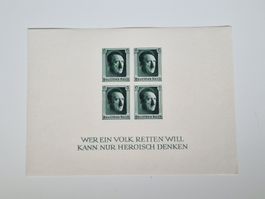 Deutsches Reich Briefmarke Adolf Hitler Block 8 postfrisch