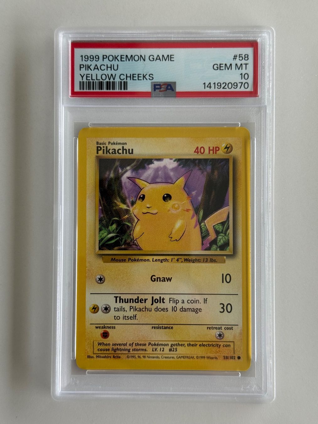 Pokémon Carte collezionabili: Pokemon Base Set 1999 Pikachu Yellow Cheeks PSA 10 GEM MINT – Nuovo (secondo la descrizione) da Locarno venduto da RicardoFuentes