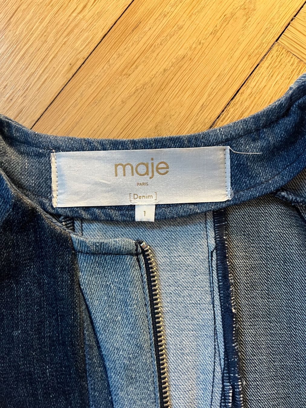 Maje Kleider: Maje Denim Patchwork Kleid – Gr. 1 (36) – Gebraucht aus Zürich von ella_jj 2