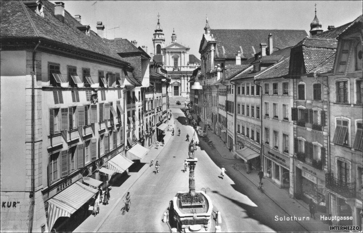Cartoline postali: Solothurn // Hauptgasse Altstadt – Usato da Basel venduto da intermezzo12