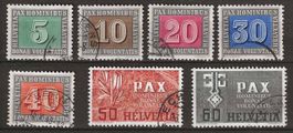 CH262 - Petit lot Pax obl.