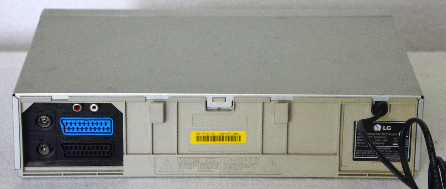 LG Aufnahmegeräte: Videorecorder VHS  LG GC965NS magnétoscope – Gebraucht aus Collonges von arashee 2