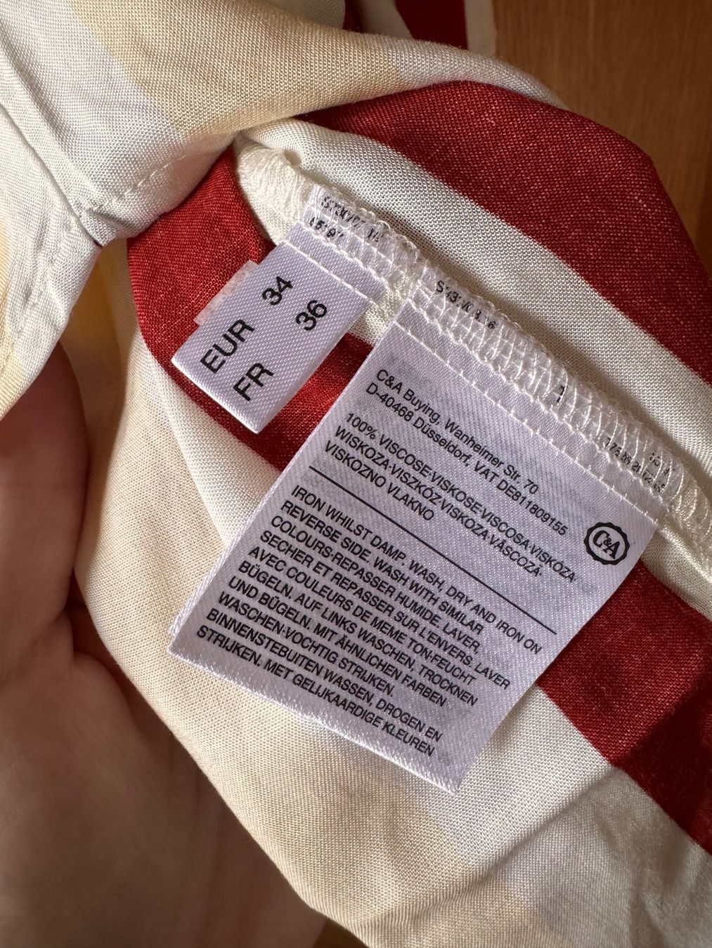 C&A Camicette: Gestreifte Bluse Gr. 34 – Usato da Grosswangen venduto da SALE_SALE_SALE 3