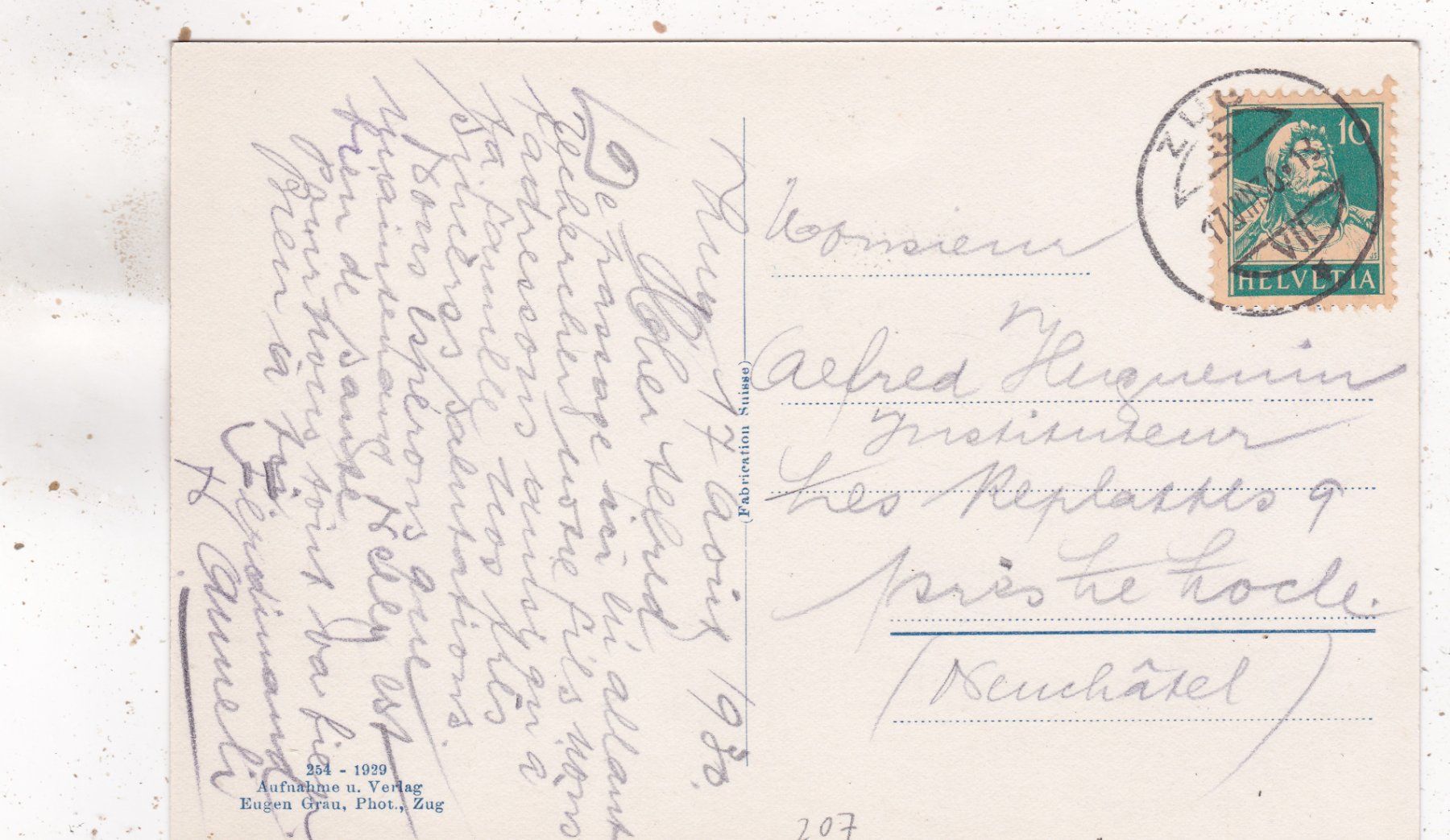 Cartoline postali: Zug vom Koller 1930 – Usato da Herisau venduto da Lisegrat2008 1
