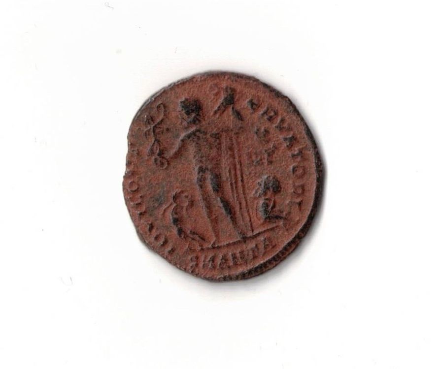 Echte Konstantin Antike Römische Münze Römische Bronze Münze