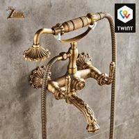Robinet de douche vintage en bronze - Style rétro chic (56)