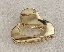 Elegantes, einfarbiges Haar-Accessoire mit Hai-Clip, klein