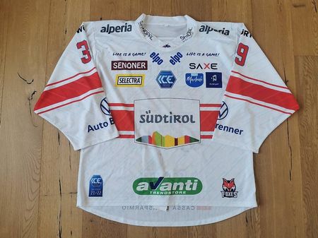 HCB Bozen Südtirol Gameworn Eishockey Trikot