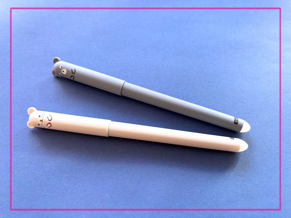 8 Radierbare Gelstifte Mit Tier-Motiven - Ideal Für Schule & Büro