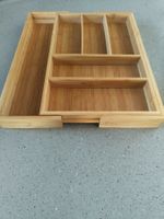 Bambus Besteckeinsatz ausziehbar – Schubladenorganizer
