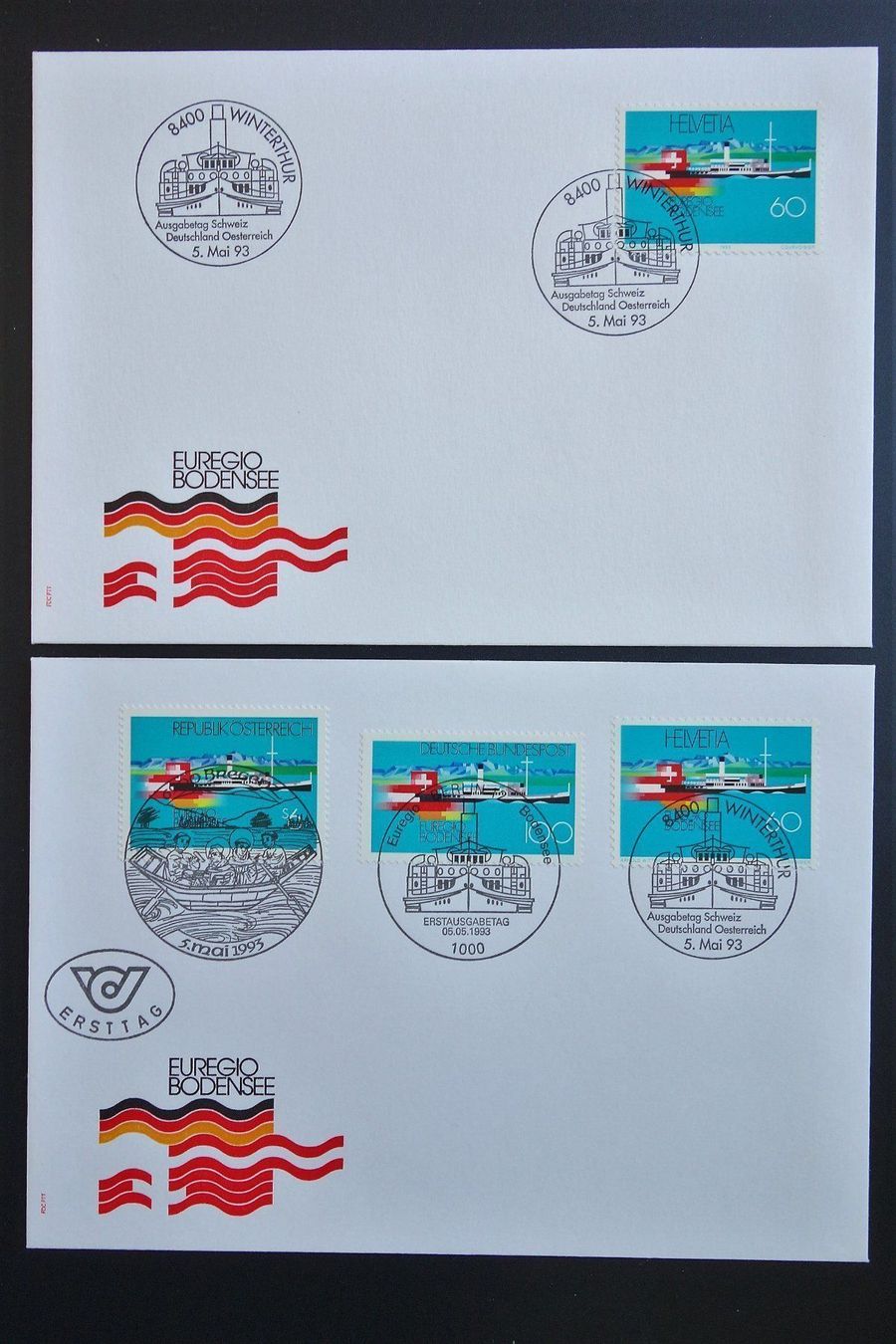 Tutti i francobolli: 1993 2 FDC Lebensraum Bodensee – Nuovo (secondo la descrizione) da Mettmenstetten venduto da Sutasso