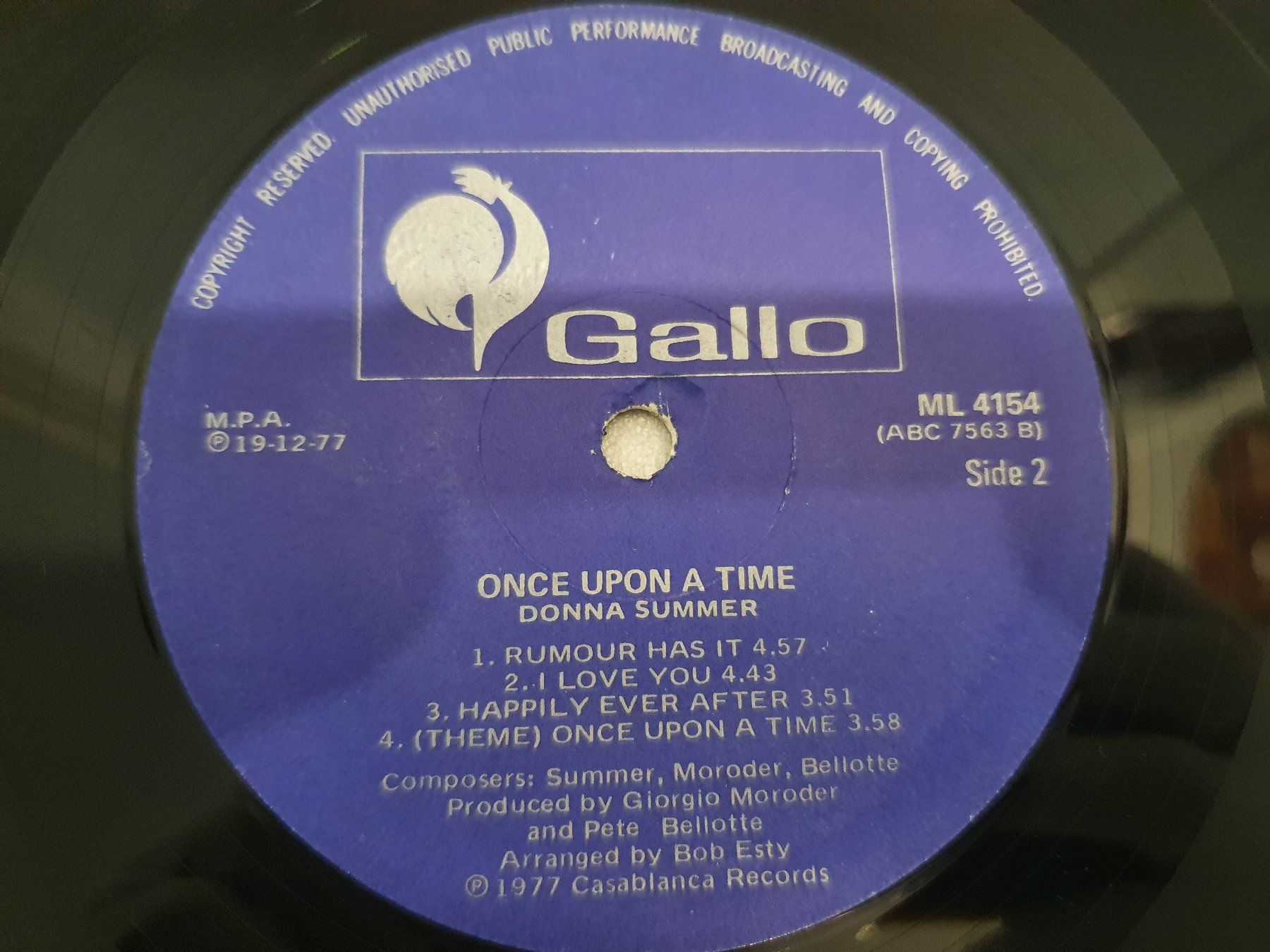 Schallplatten: Donna Summer – Once Upon A Time... – Gebraucht aus Uster von Vinyl-Leidenschaft 8