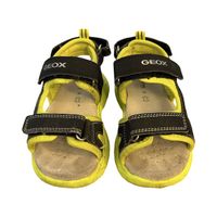 GEOX Sandals Black Yellow Size 24 used condition