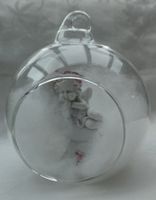 Boule en verre avec Ange sur la lune, neuf