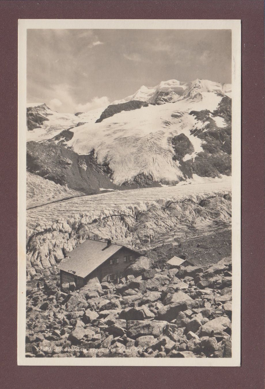 Cartoline postali: BOVAL-HÜTTE - Piz Palü - 1933 – Usato da Pully venduto da nicecards
