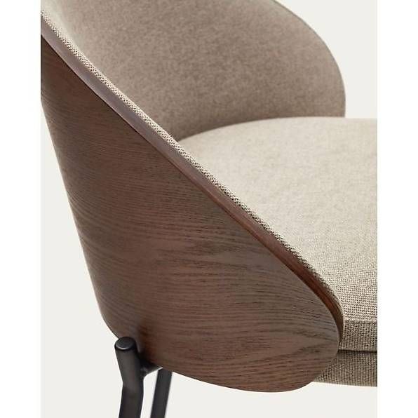 Kave Home Hocker: Kave Home Barhocker Eamy Stoff hellbraun Eschenfurnier – Neu (gemäss Beschreibung) aus Zollikofen von uniqueroom 1