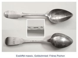 Esslöffel massiv, Goldschmied: Frères Pochon (Art. 52)