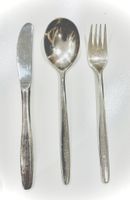 Crossair-Set, Silber, 1 Messer, 1 Gabel, 1 Löffel