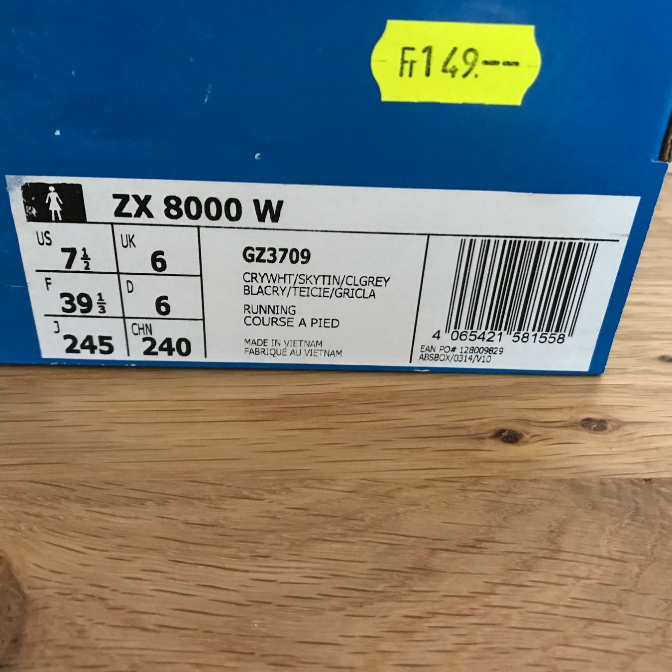 Adidas Scarpe da uomo: Adidas ZX 8000 – Nuovo e nell'imballaggio originale da Weisslingen venduto da Espenmoos79 5